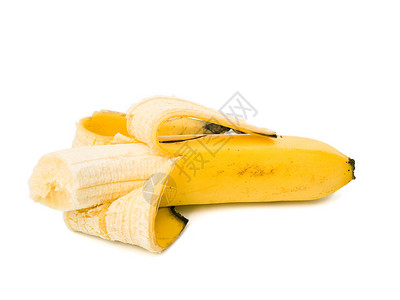 香蕉黄色白色水果甜点背景图片