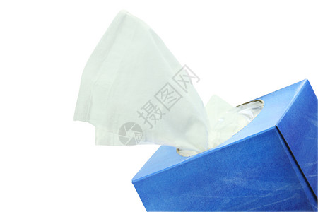 纸巾盒子卫生照片手帕卫生纸白色背景图片
