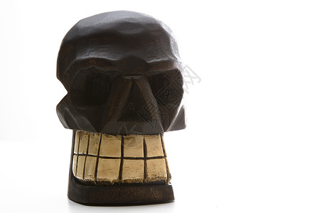 穆埃尔托斯木头的头骨节日颅骨庆典拉丁旅行宗教雕塑骨骼死亡艺术背景