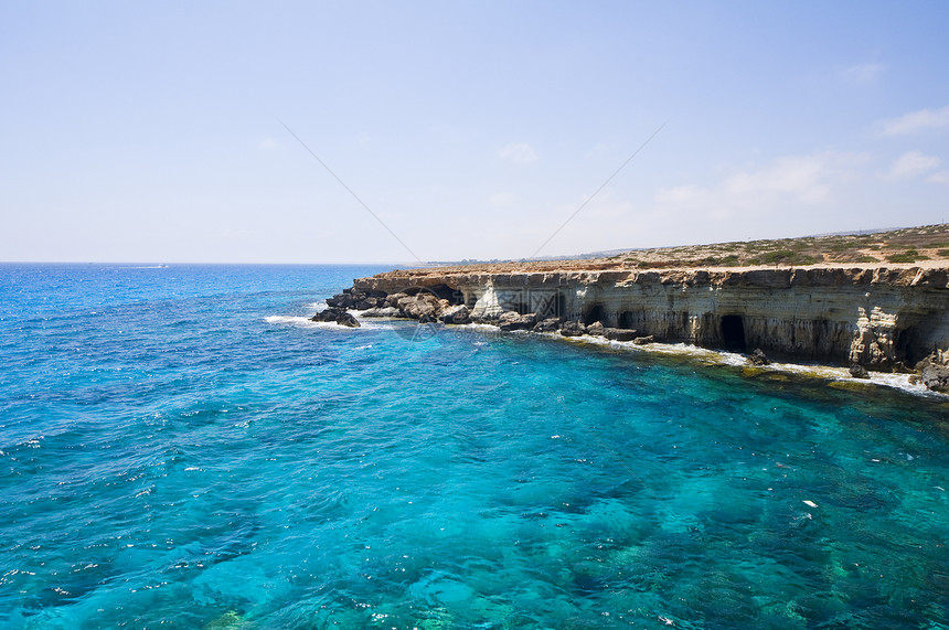 塞浦路斯的海洞穴图片