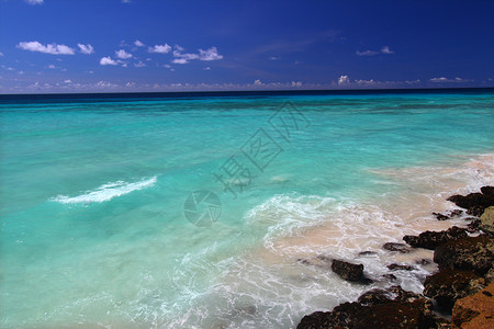 巴巴多斯大西洋大西洋热带海浪乐趣天堂海洋假期全景海岸蓝色海岸线背景图片