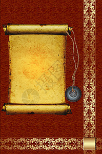 旧纸条风格红色卡片艺术装饰背景图片