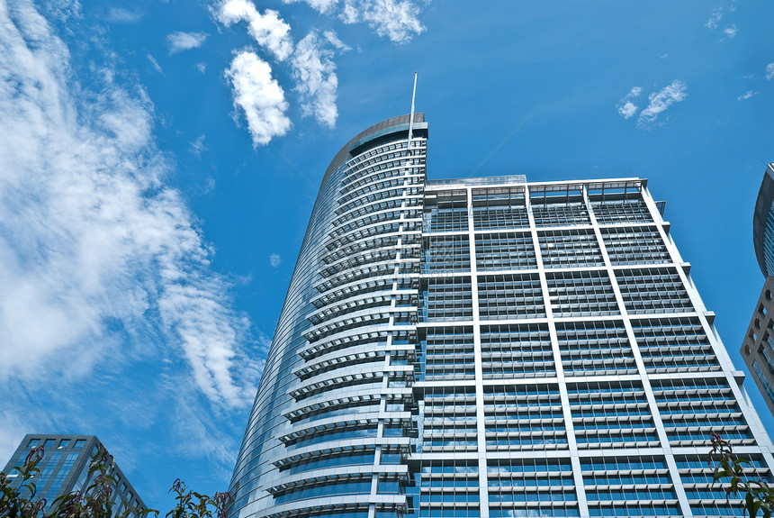商业建筑市中心白云建筑物玻璃钢商圈玻璃墙建筑学现代化城市蓝天图片