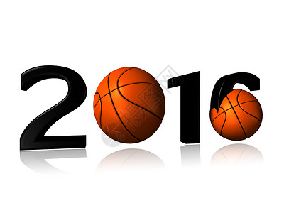 2016年大篮球标志背景图片