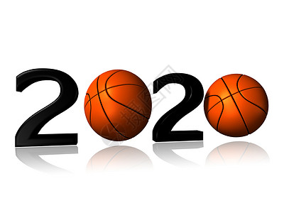 2020年大篮球标志背景图片