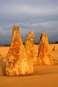 尖塔沙漠岩石队形风景地区旅行石峰矿物石灰石干旱高清图片