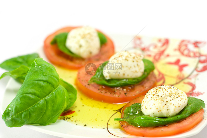 胶合午餐叶子蔬菜美食食物低脂肪盘子草药奶制品沙拉图片