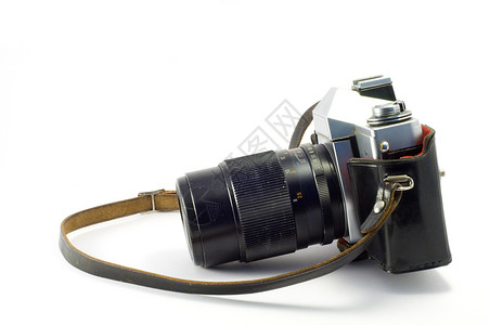 照相机电影照片收藏白色风格黑色相机摄影快门技术背景图片