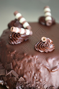 巧克力蛋糕白色食物面包巧克力拼盘盘子甜点蛋糕面团纹理背景图片