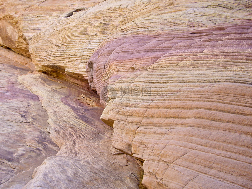 颜色线风化黄色砂岩红色水平图层干旱侵蚀沙漠地层图片