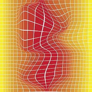 黄色到红色瓷砖创造力正方形马赛克网格墙纸插图橙子背景图片