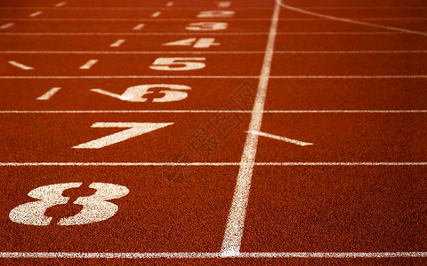 完成行长跑短跑体育能力运动场轨道项目竞技练习单线背景图片