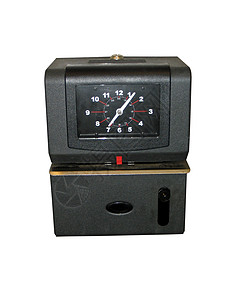 时间时钟钟表黑色数字调节器小时邮票安装红色背景图片