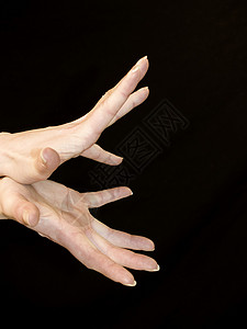 双手手势黑色背景图片