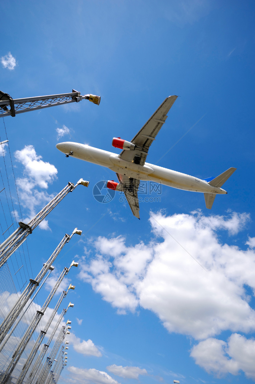 平板和力量喷射蓝色交通天空商业天气翅膀飞机场飞机图片