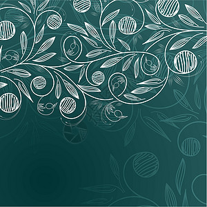 花层背景插图生长装饰品叶子框架植物海报邀请函边界问候语背景图片