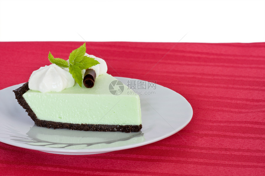 派巧克力盘子薄荷食物奶油甜点吃饭绿色水平蝈蝈图片
