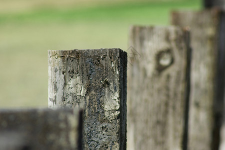 旧极栅栏木头损害邮政柱子恶化背景图片