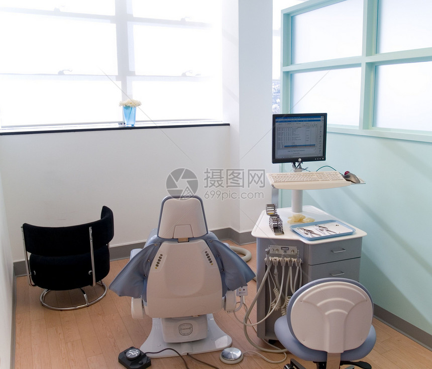 牙科站访问房间x光窗户木头托盘屏幕卫生诊断牙医图片