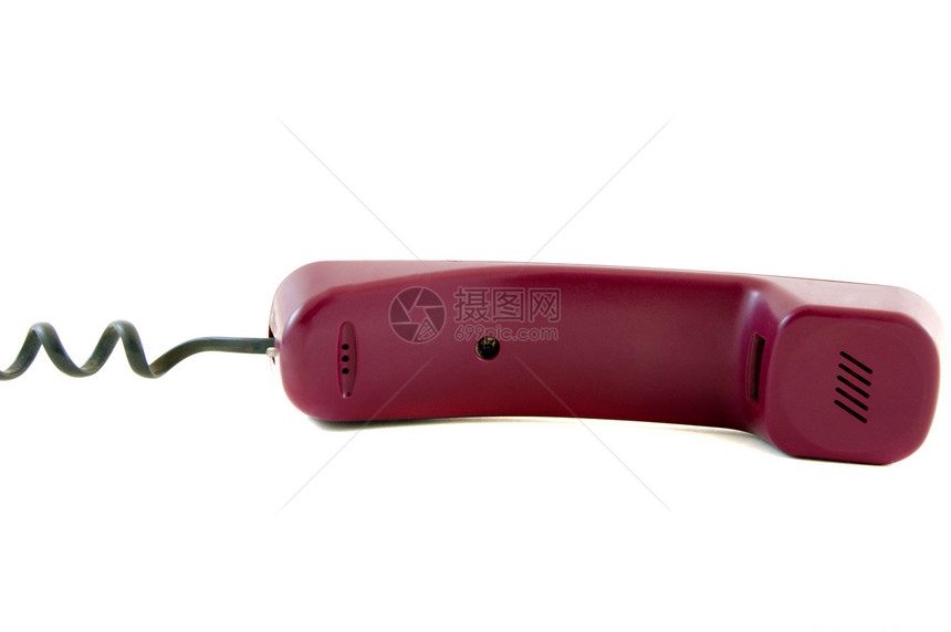 手贴电讯白色服务电缆听筒技术扬声器电话讲话塑料图片