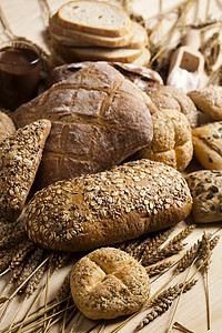 面包饼农业收成植物农民耳朵面团早餐大麦味道烹饪谷物高清图片素材
