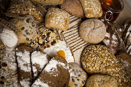 面包面包的死活系列耳朵早餐烘烤饮食烹饪味道收成粮食植物谷物大麦高清图片素材