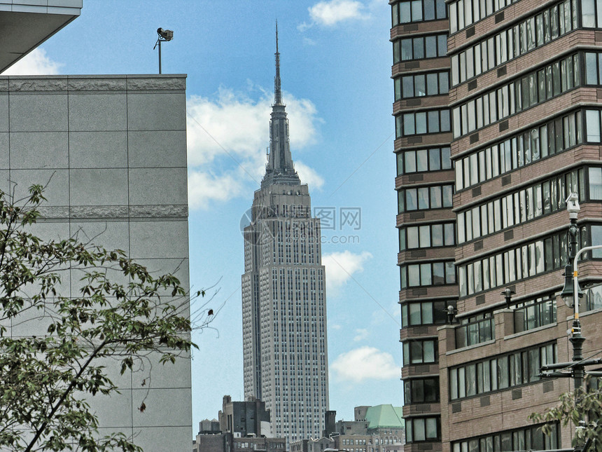 纽约市大楼纽约市大厦摩天大楼景观反射天空商业旅游旅行全景办公室建筑图片