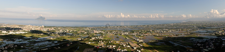 农村风景港口农场海洋国家住宅公寓建筑全景房子土地图片