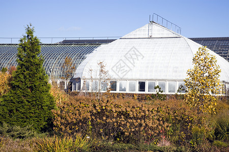 Garfield公园维护所天空城市建筑红色风光都市结构公园建筑学温室背景图片