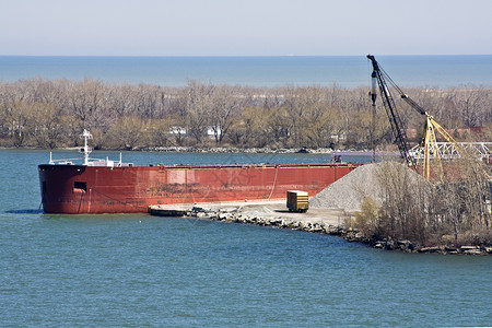 红船工业交通公园港口商业集装箱方式货物商品船运背景图片
