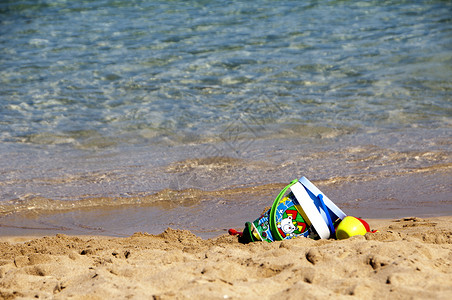 海滩玩具旅游观光海洋背景图片