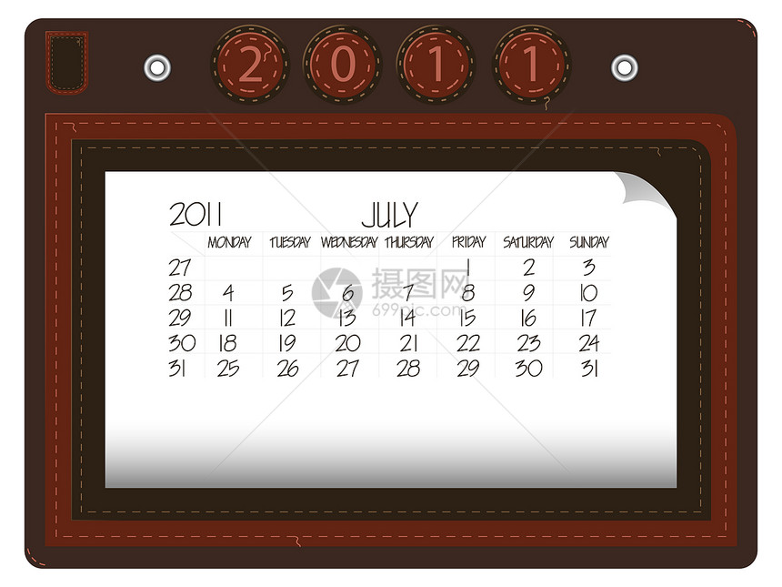 2011年7月6日 皮革墙纸外套装饰织物奢华网站风格衣服日历编织图片