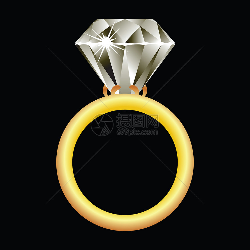 黑对黑的钻石环奢华宝藏婚姻石头蓝宝石订婚水晶金子珠宝岩石图片