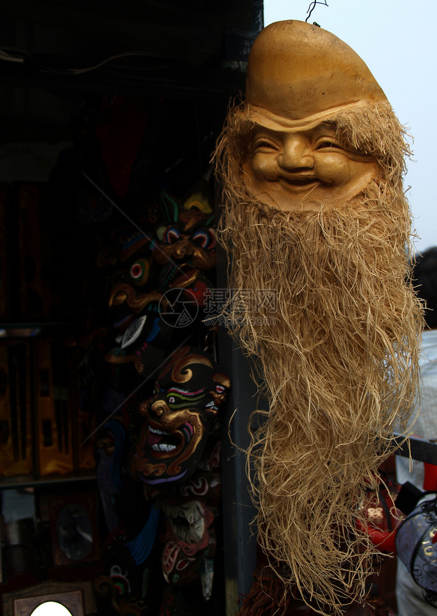 中华民族玩具装饰男人装饰品传统风格古董民间艺术木刻胡子图片