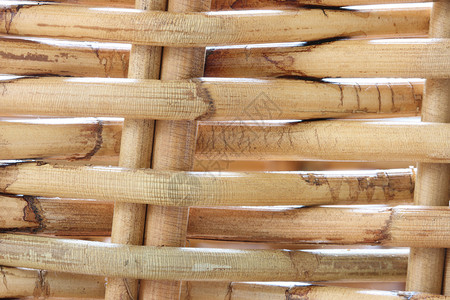 天然大鼠黄色装饰风格材料稻草棕色柳条木头编织背景图片
