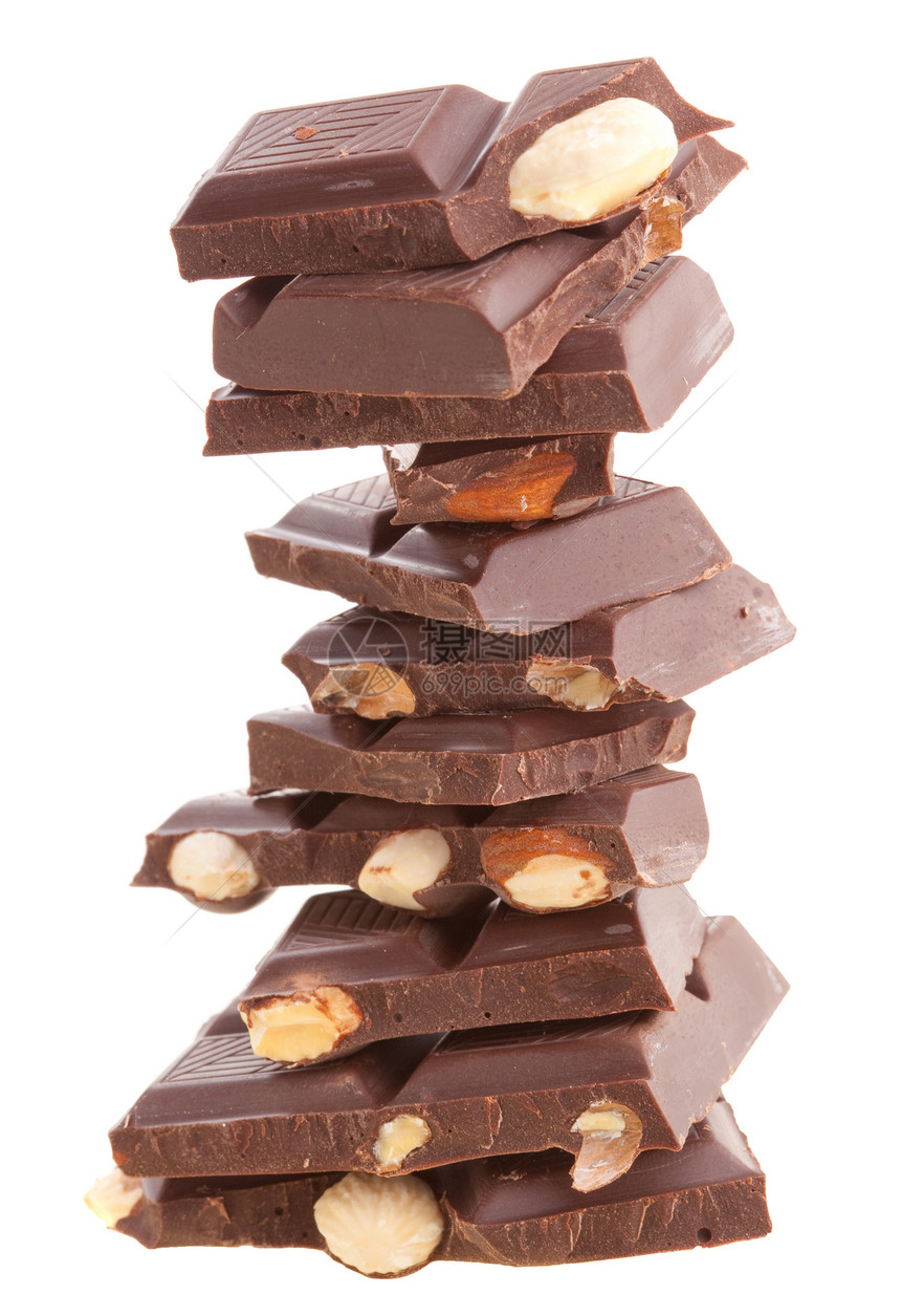 牛奶巧克力卷欲望巧克力可可蛋糕甜点立方体积木糖果棕色图片