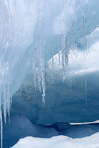 冰柱风景冻结冰山背景图片