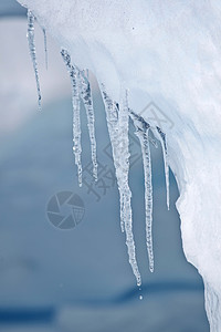 冰柱冻结冰山风景背景图片