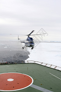 俄罗斯直升机破冰航班空气土地冻结背景图片