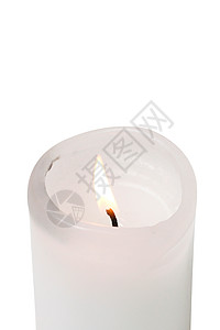 蜡烛火焰白色燃烧背景图片