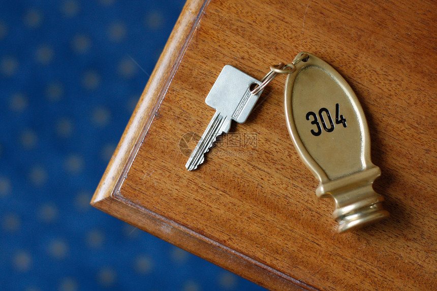 旅馆密钥钥匙酒店桌子水平摄影睡眠数字房间图片
