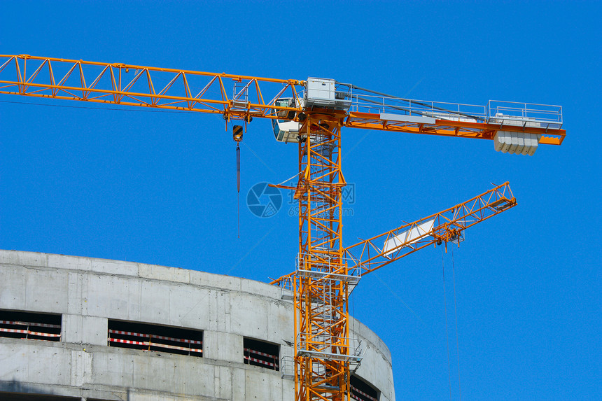 建筑工地项目脚手架天空建筑物工作建筑学工程工业金属水泥图片