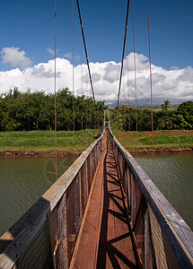 在考艾的汉佩普游桥高清图片