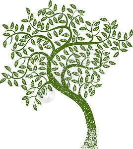 绿树植物绿色地球回收分支机构全球叶子白色行星插图背景图片