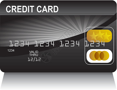 信用卡黑金背景图片