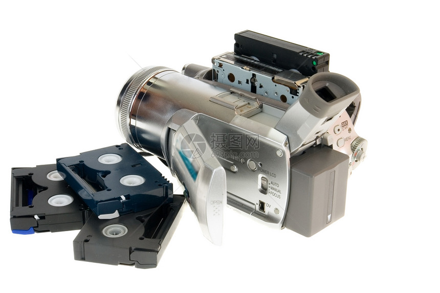 录像摄影机记录电子录像机运动展示电影磁带dv工具记忆图片