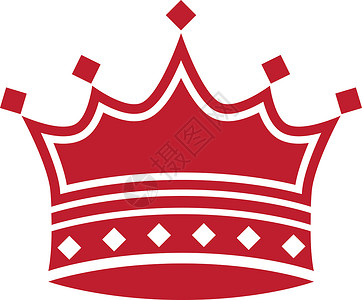 红色王冠背景图片