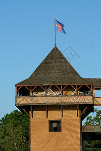旧木木老堡垒背景图片