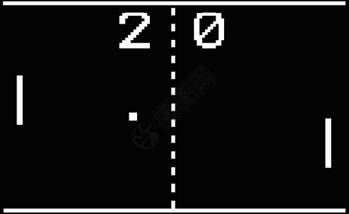 视频游戏乒乓黑色白色网球分数背景图片