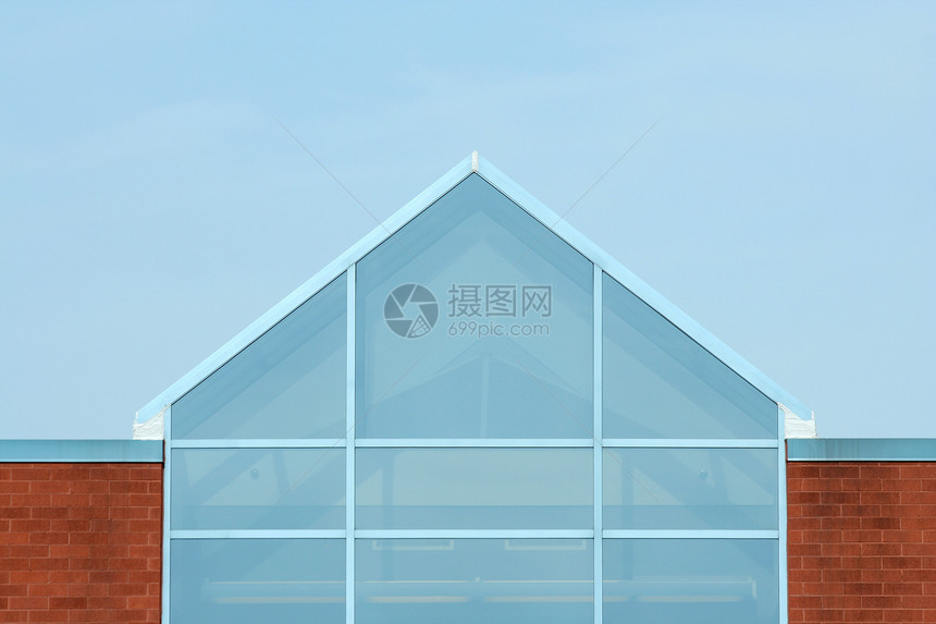 玻璃玻璃大楼蓝色办公室公司天空城市窗户建筑图片